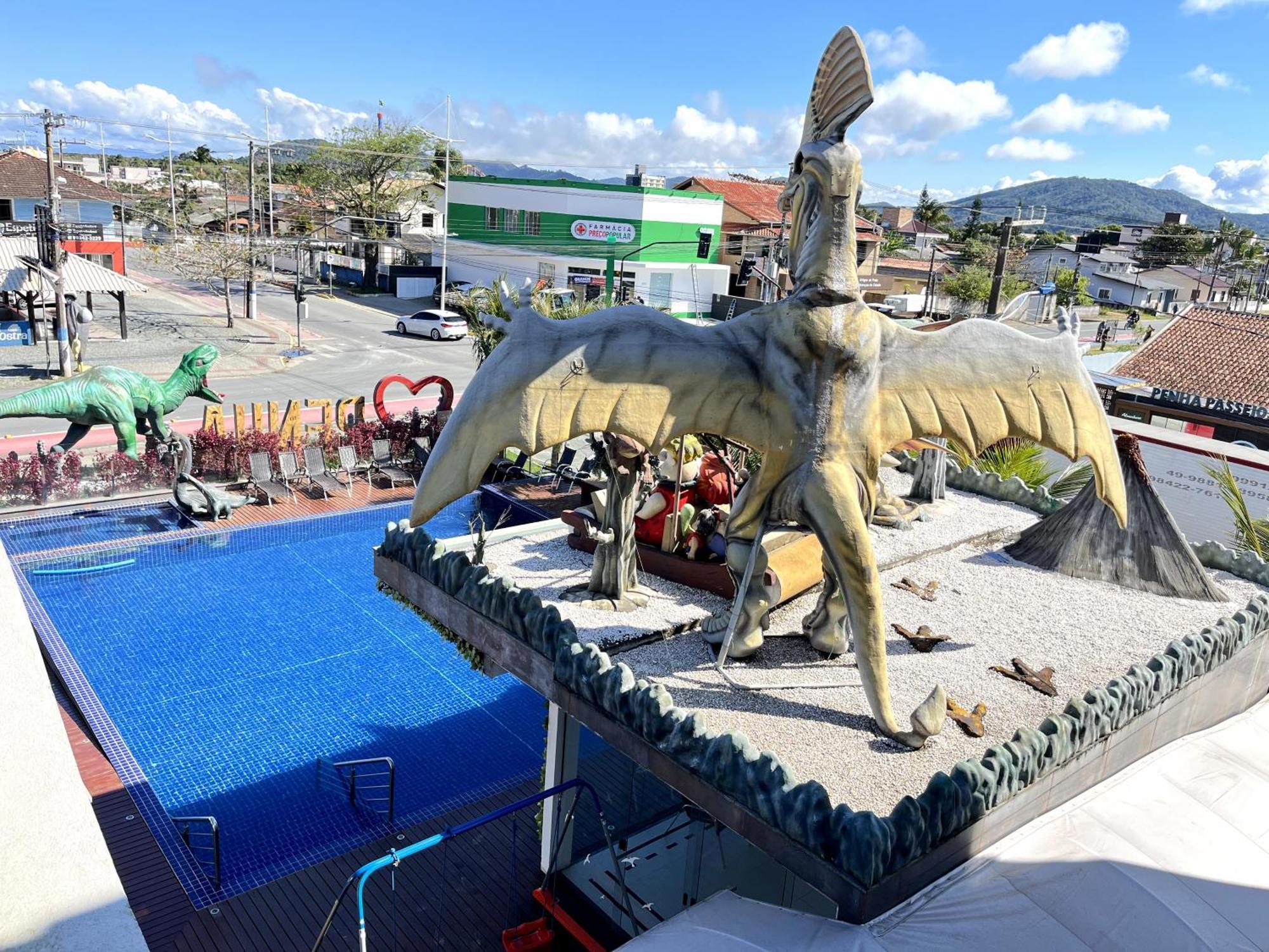 Hotel Recanto Dos Dinossauros Penha  Bagian luar foto