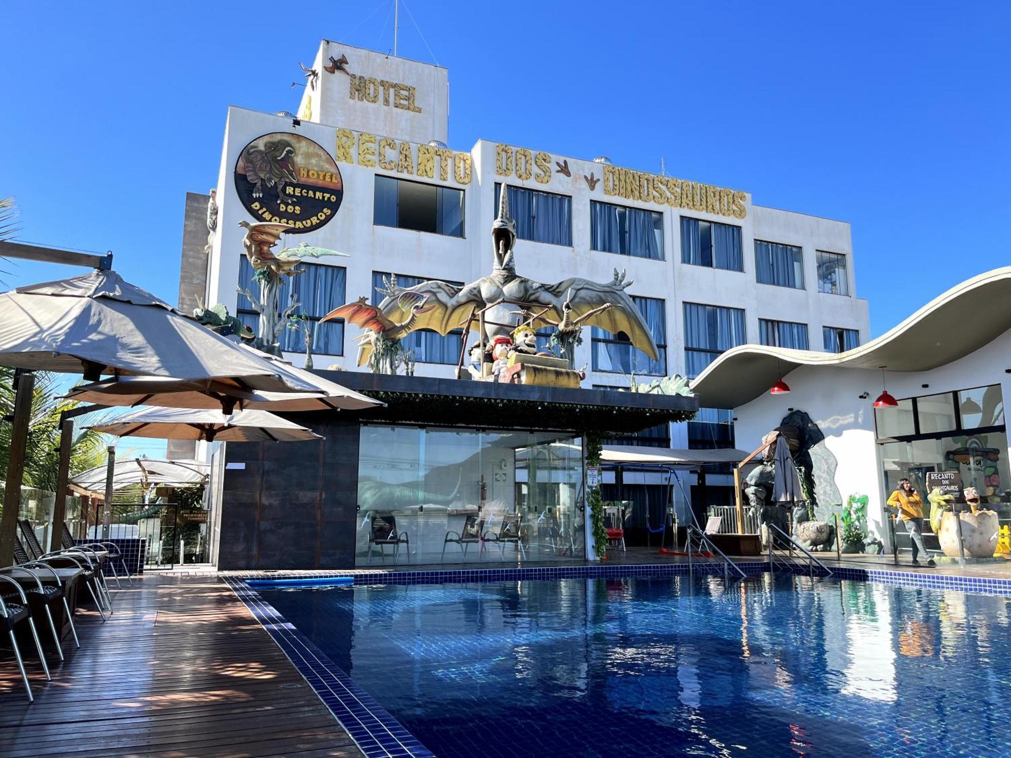 Hotel Recanto Dos Dinossauros Penha  Bagian luar foto